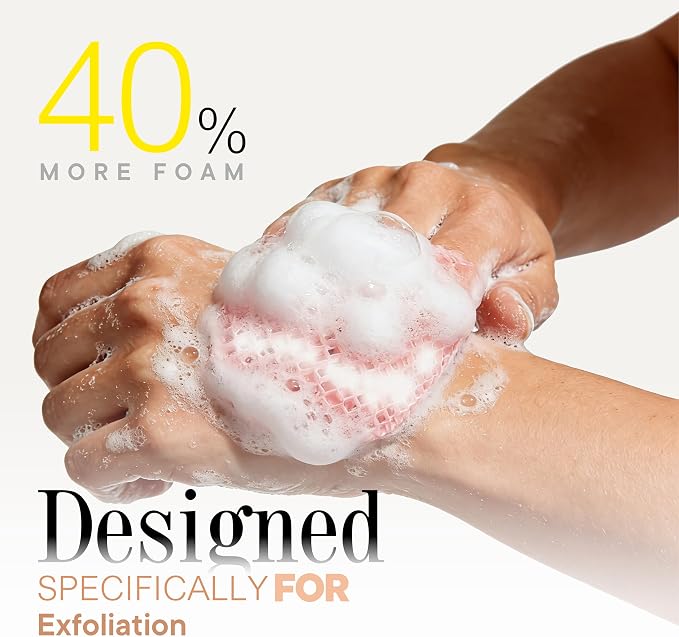 Facial Sponge - Deep Exfoliating Face Mitt, Honeycomb Face Exfoliator - Image 3