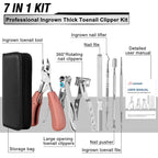 Toenail Clippers for Seniors Thick Toenails, Aucurwen Heavy Duty Toe Nail - Image 2