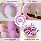 4 Pcs Skincare Headband Set, Face Washing Headband - Image 2