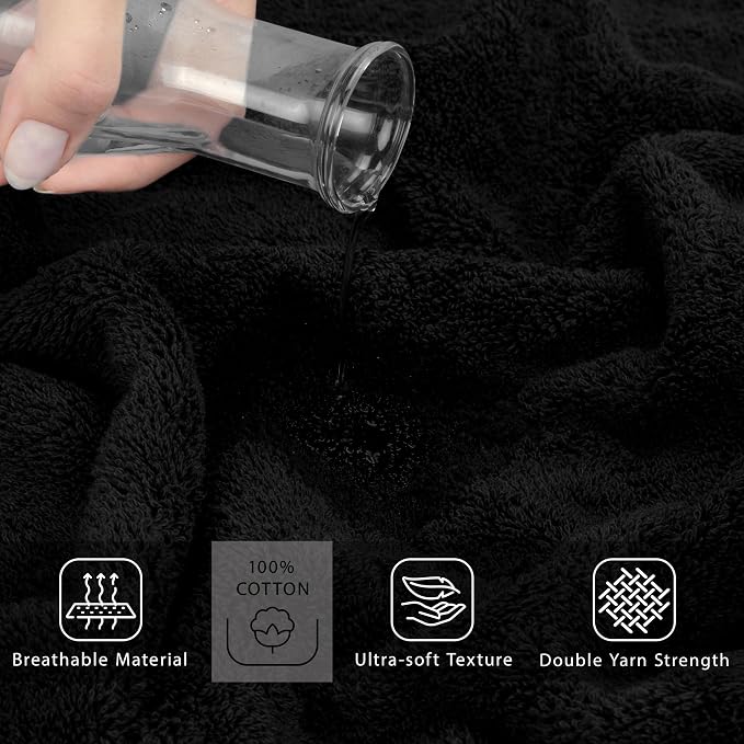 Cotton Paradise 100% Cotton 40x80 Oversized Bath Sheet, Extra Large Turkish - Image 4