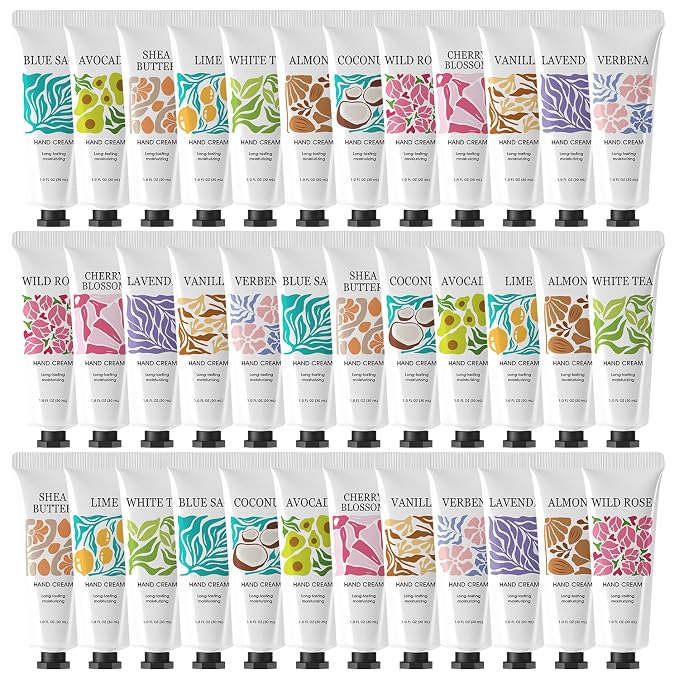 BODY & EARTH # LOVE 36 Pack Hand Cream Gift Set, Travel Size Hand Cream Bulk by BODYEARTHLOVE