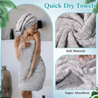Mixweer 16 Pieces Bath Towels Sets Quick Dry Towel Set - Image 3