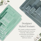 NY Loft 100% Cotton Towel Set 6 Piece | Super Soft & Absorbent Quick-Dry 2 Bath - Image 5