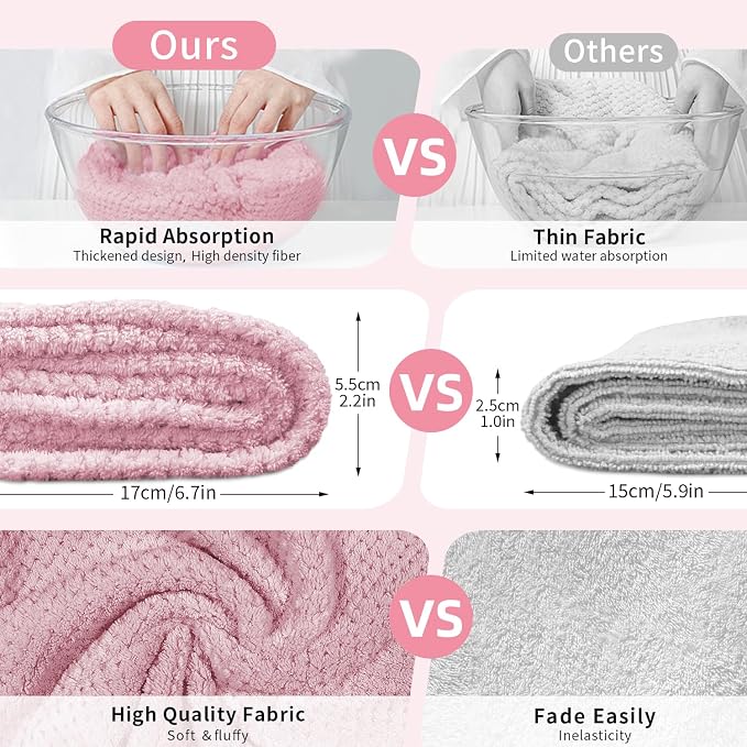 my novel things 3 Pack Hair Towel Wrap - Image 2