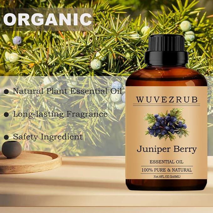 Juniper Berry Essential Oils, 240ML Pure and Natural Essential Oil - Image 4