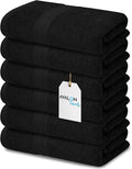 Avalon Towels Bath Towels for Bathroom 100% Cotton Black Bathroom Towels Pack by AvalonTowels