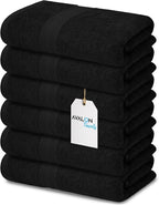 Avalon Towels Bath Towels for Bathroom 100% Cotton Black Bathroom Towels Pack by AvalonTowels