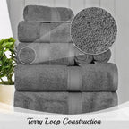 SUPERIOR Egyptian Cotton Pile 3 Piece Towel Set, Includes 1 Bath, 1 Hand - Image 7