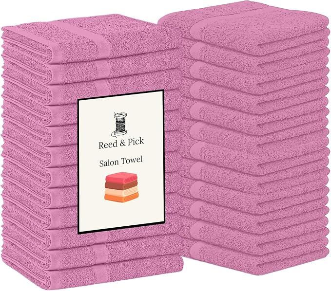 Reed&Pick Hand Towels Pink Economy Towels Salon Towels by Unknown
