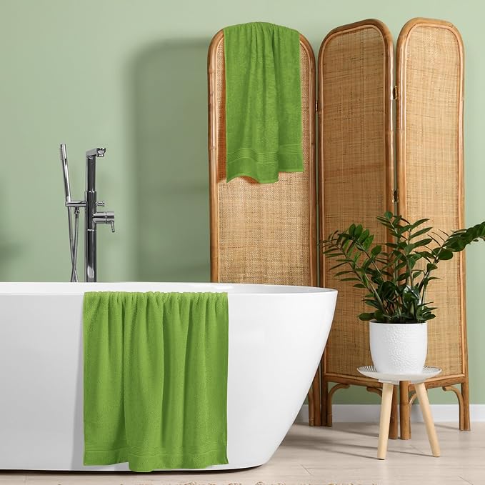 BELZZI Home Ultra Soft 4 Pack Oversized Bath Towel Set 27x54, Cotton Compact - Image 5