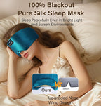 LC-dolida Luxurious Silk Soft Sleep Mask, Sleep Headphones - Image 6