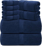 REDKISS Towels 8 Piece Luxury Bath Towel Set, 2 Bath Sheets, 2 Hand Towels by REDKISSOnline