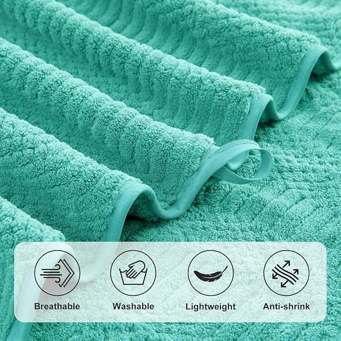 Ycosy 4 Pack Extra Large Microfiber Bath Towels Set, 35x70 inches, Less Lint - Image 9