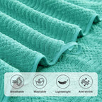Ycosy 4 Pack Extra Large Microfiber Bath Towels Set, 35x70 inches, Less Lint - Image 9