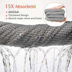 YFONG 2 Pack Microfiber Hair Towel Wrap - Image 2
