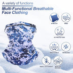 SATINIOR Summer Camo Neck Gaiter UV Protection Cooling Face Mask Sun Hood - Image 2