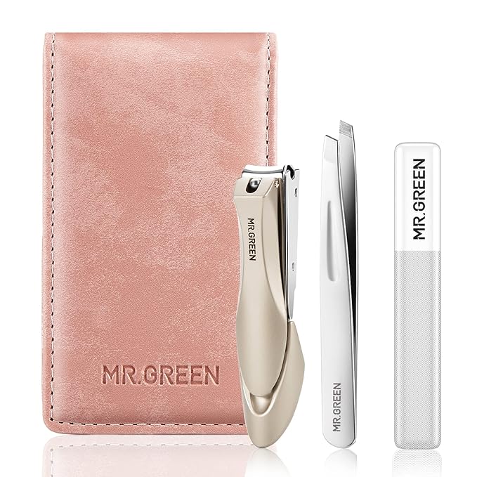 MR.GREEN Nail Clipper 3Pcs Set, Stainless Steel Manicure Pedicure Set by MRGREEN