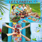 Leitee 4 Pcs Inflatable Ice Serving Bars Buffet Serving Tray Drink Cooler - Image 5