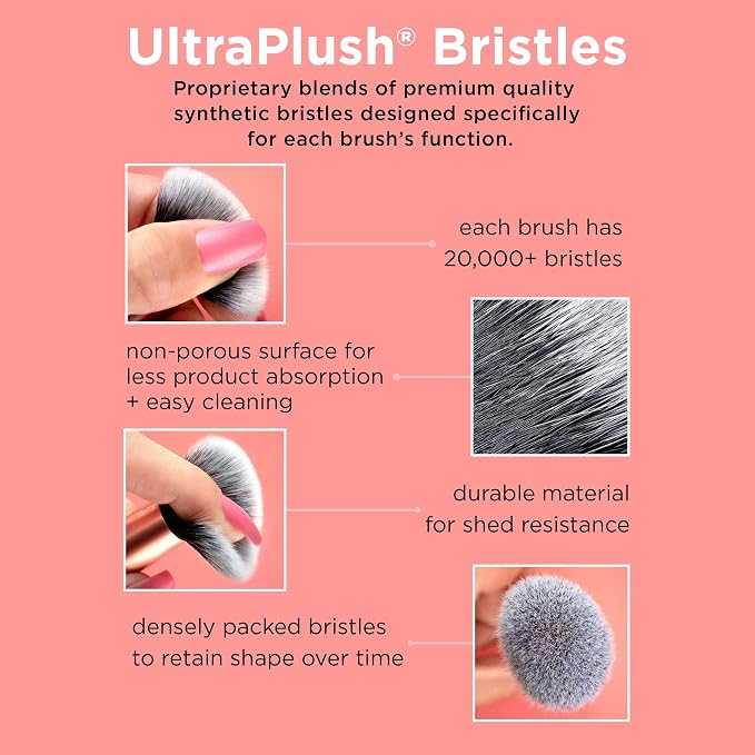 Real Techniques Foundation Makeup Blender, Kabuki Brush - Image 7