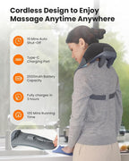 CILI Cordless Massager for Pain Relief Deep Tissue, Shiatsu Neck Back Massager - Image 4