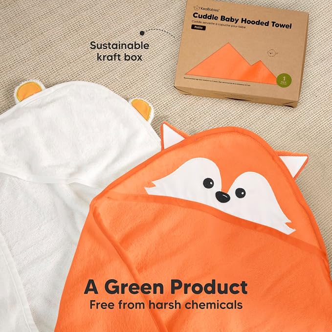 KeaBabies Hooded Baby Towel for Newborn - Image 8