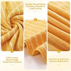 6 Pcs Large Bath Towels Set 28x55 Inch Soft Cotton Towels - Image 5