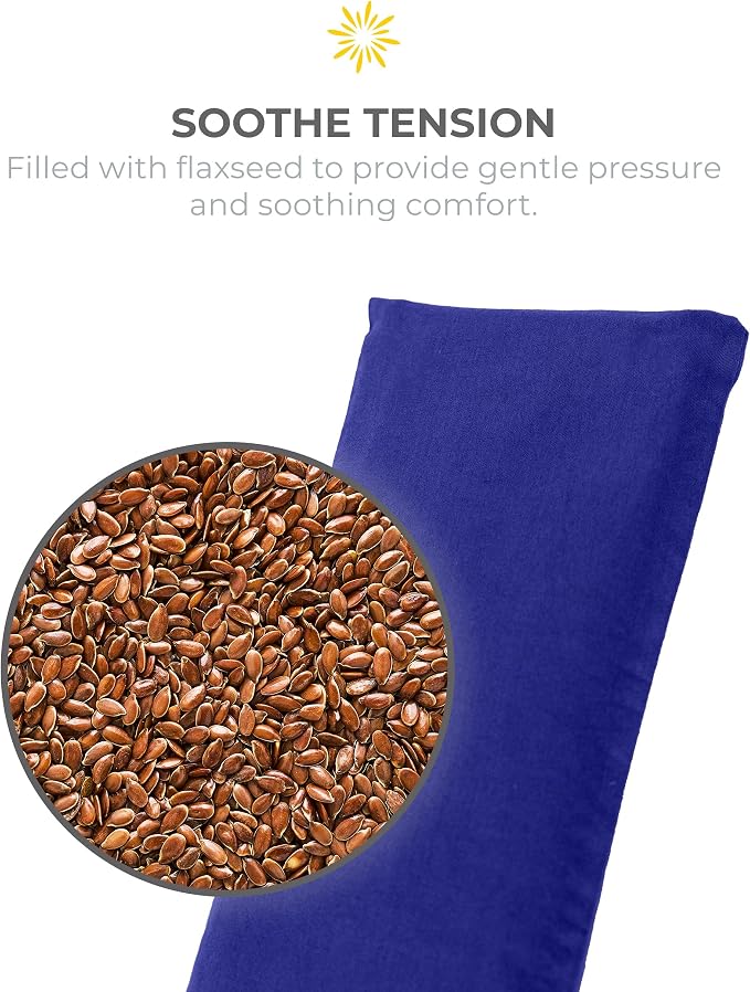 Sunshine Yoga 4-Pack Unscented Sateen Eye Pillows, Low-Luster, 9’’ x 4’’ - Image 3