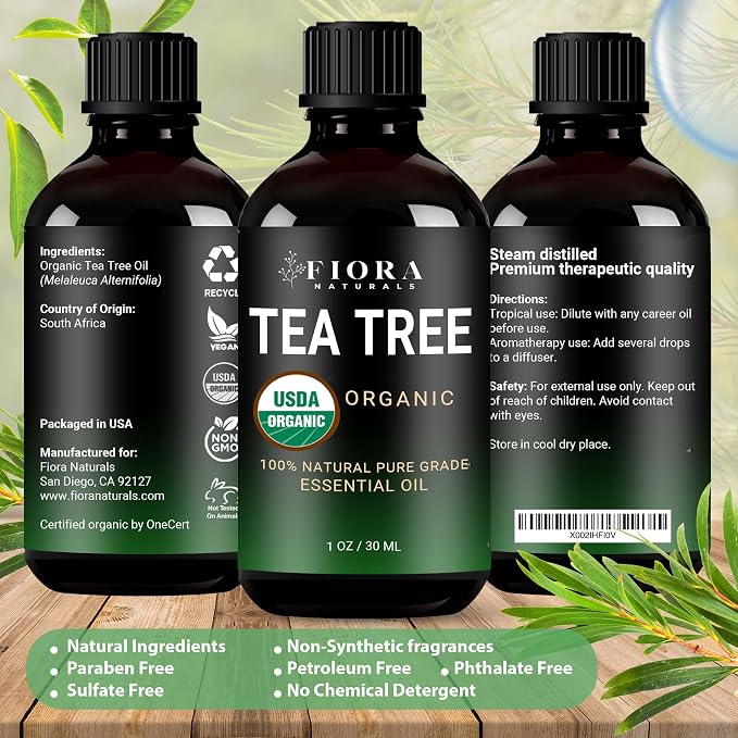 Tea Tree Oil – 100% Pure Organic Tea Tree Essential Oil - Image 6