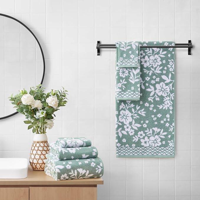 Lucky Brand Folk Floral 6 Piece Bath Towel Set - Image 2
