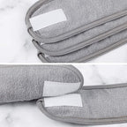 Whaline Spa Facial Headband Head Wrap Terry Cloth Headband 4 Counts Stretch - Image 5