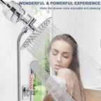 HarJue Filter Shower Head, High Pressure 8 Inch Rainfull - Image 6