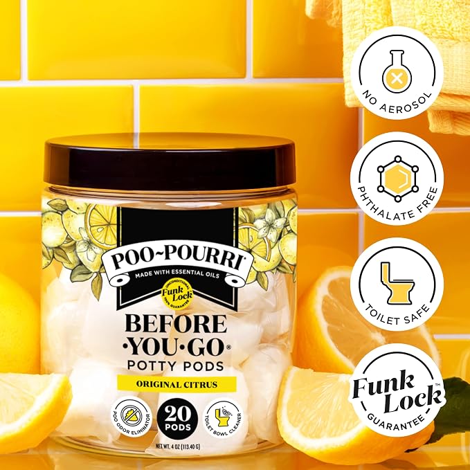 Poo-Pourri Before-You-Go 2-in-1 Toilet Potty Pods, Original Citrus, Bathroom - Image 5