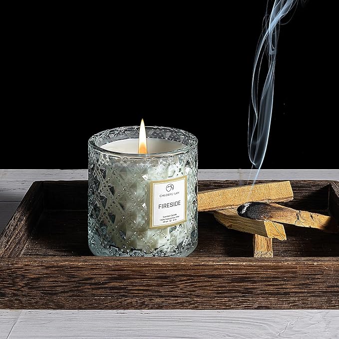 Chloefu LAN Smokey Fireside Scented Candle Gifts - Image 6