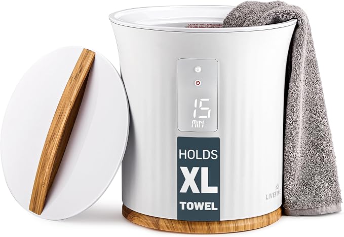 Live Fine Towel Warmer | Bucket Style Luxury Heater by LiveFine
