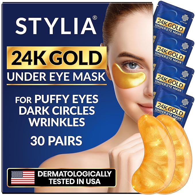 Stylia Under Eye Patches for Puffy Eyes and Dark Circles by Stylia