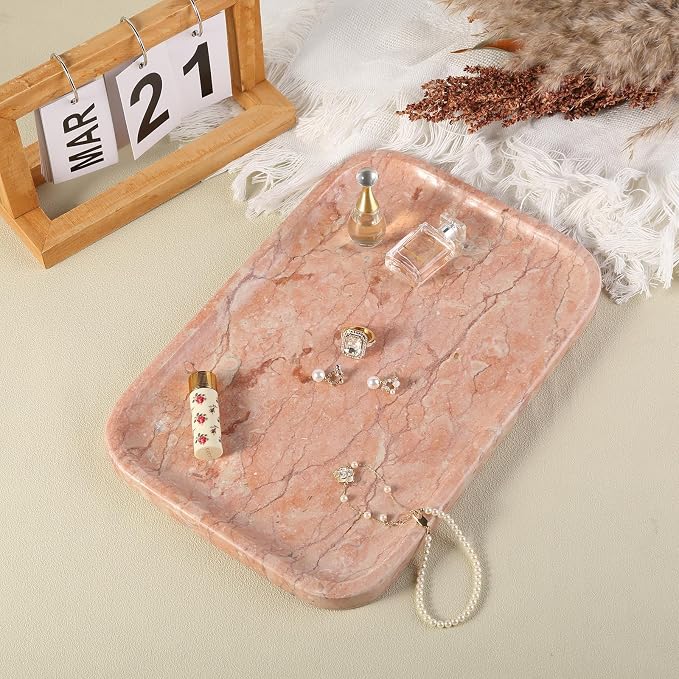 Karibiber Marble Vanity Tray, Bathroom Tray - Image 5