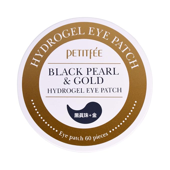 Petitfee Black Pearl & Gold Hydrogel Eye Patch, 60 Pieces, 2.96 oz - Image 2