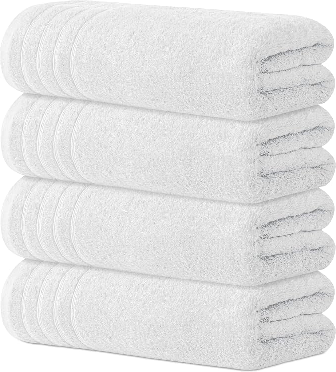 Avalon Towels Bath Towels Set of 4, Size 30 x 60 Inches by AvalonTowels