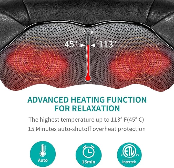 Nekteck Shiatsu Neck and Back Massager - Image 4