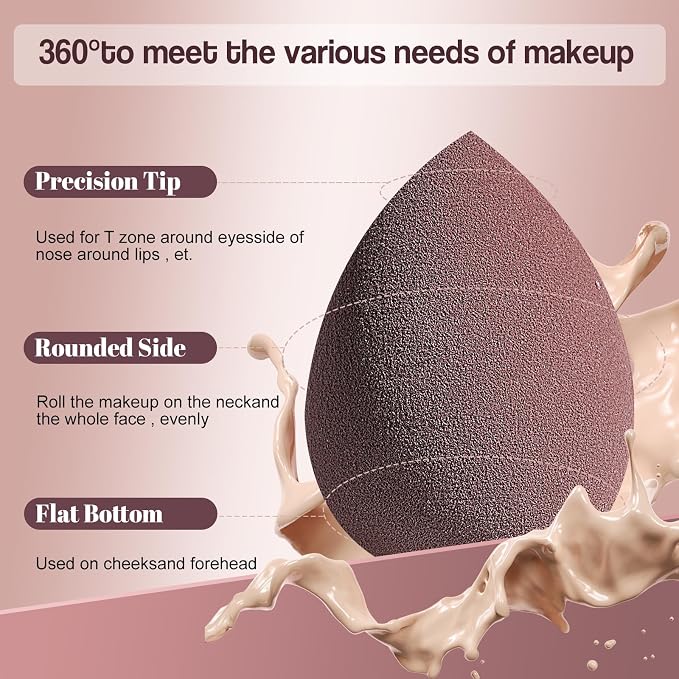 Makeup Sponge Set BS-MALLTriangle Puff 14 Pcs - Image 2