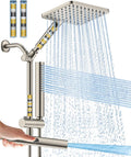 Filtered Shower Head with Handheld Spray Combo High Pressure Rain Shower Head by HOMBETER