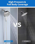 INAVAMZ Shower Heads with Handheld Spray Combo: 7.2" Rainfall Shower Head & - Image 5