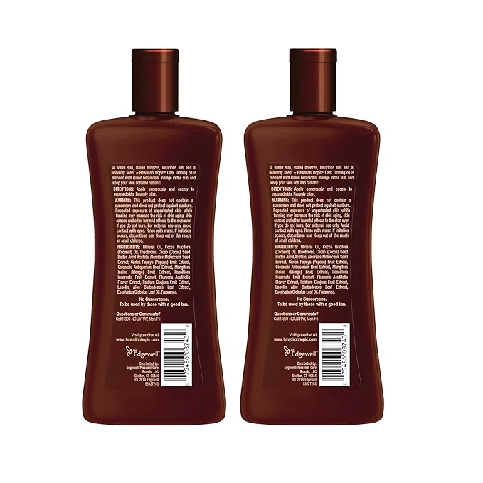 Hawaiian Tropic Dark Tanning Oil, 8 Fl Oz | Moisturizing Body Oil - Image 2