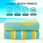 CASA COPENHAGEN Miami Towel 2Pcs Fish Teal - Image 4