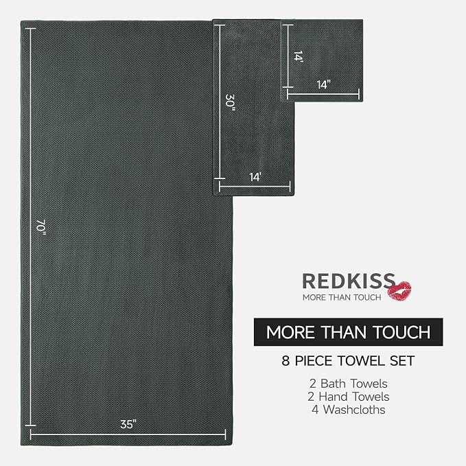 REDKISS Premium Towel Set of 8 - Image 3