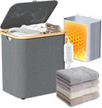 Towel Warmer & Laundry Basket 2-in-1, Foldable Towel Warmer by cocozywarm