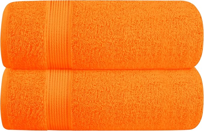 Elvana Home Cotton 2 Pack Oversized Bath Towel Set 28x55 inches, Large Bath by Unknown