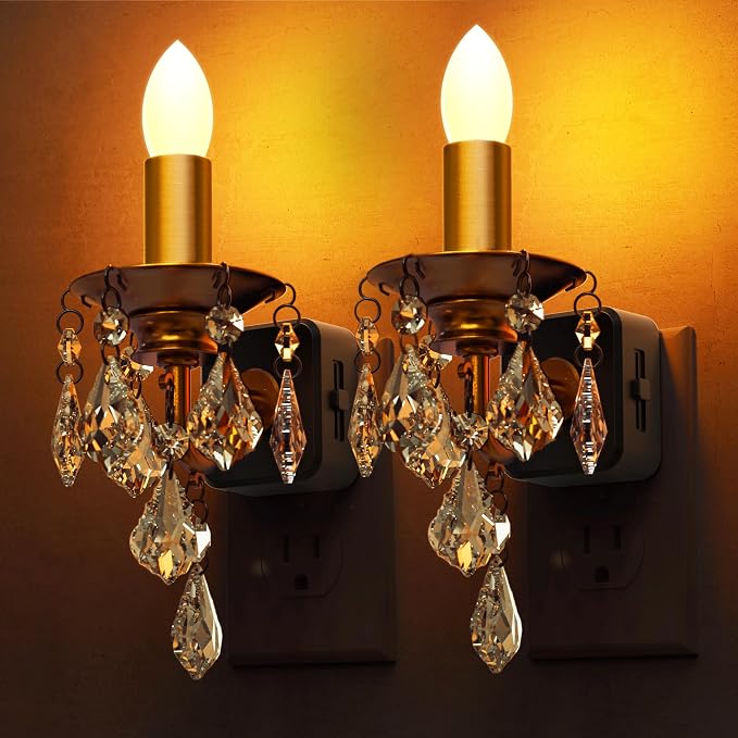 L LOHAS LED Flameless Candle Night Light, 2 Pack Night Lights Plug into Wall by LLOHASLED