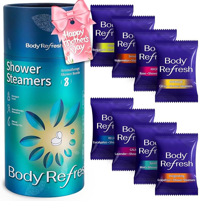 BodyRefresh Shower Steamers Aromatherapy 8 Pack by BodyRefresh