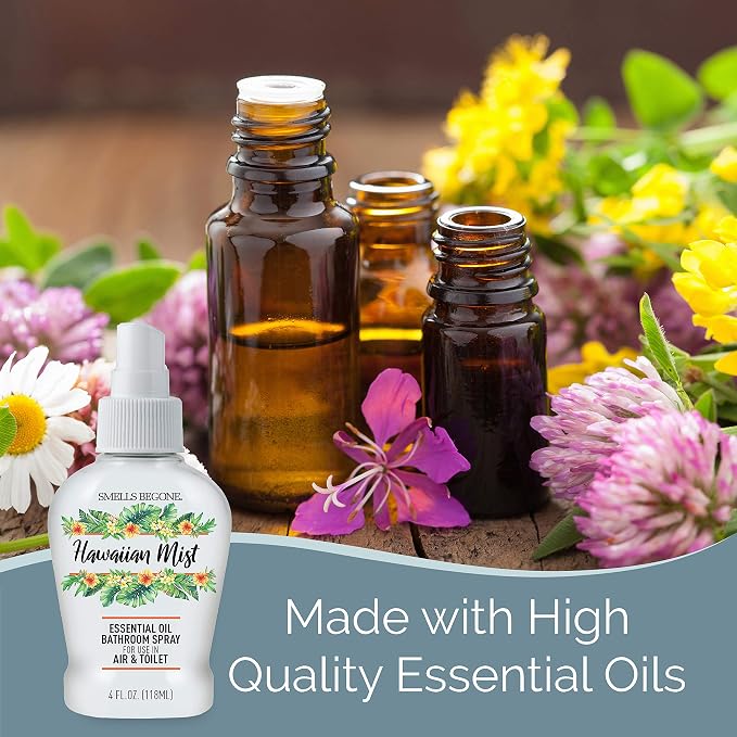 SMELLS BEGONE 4 oz Essential Oil Bathroom Spray - Image 3